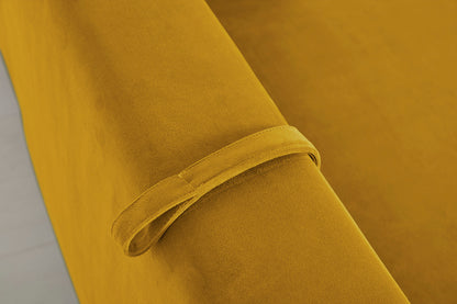 Model 12 Sofa Bed with Storage 3 Seater Left Chaise, Mustard