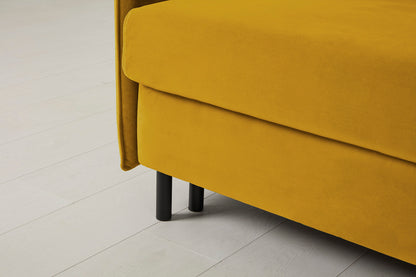 Model 12 Sofa Bed with Storage 3 Seater Left Chaise, Mustard