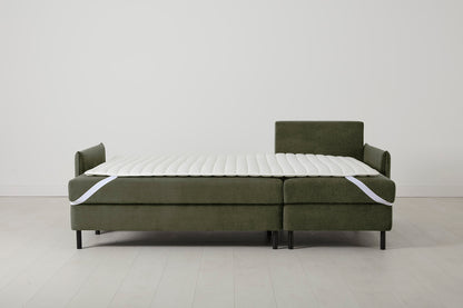 Model 12 Sofa Bed with Storage 3 Seater Right Chaise, Pine