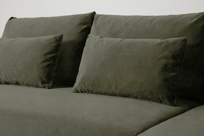 Model 12 Sofa Bed with Storage 3 Seater Right Chaise, Pine