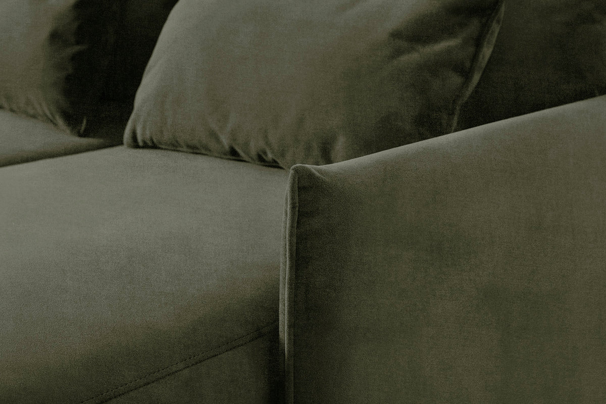 Model 12 Sofa Bed with Storage 3 Seater Right Chaise, Pine