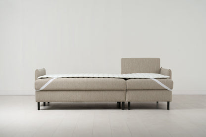 Model 12 Sofa Bed with Storage 3 Seater Right Chaise, Pumice