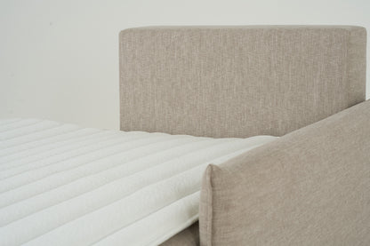 Model 12 Sofa Bed with Storage 3 Seater Right Chaise, Pumice