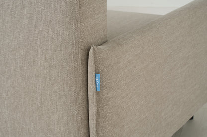 Model 12 Sofa Bed with Storage 3 Seater Right Chaise, Pumice