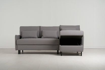 Model 12 Sofa Bed with Storage 3 Seater Right Chaise, Risso