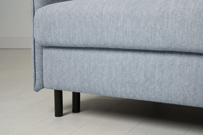 Model 12 Sofa Bed with Storage 3 Seater Left Chaise, Seaglass