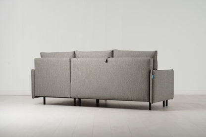 Model 12 Sofa Bed with Storage 3 Seater Right Chaise, Shadow