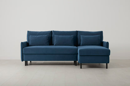 Model 12 Sofa Bed with Storage 3 Seater Right Chaise, Teal