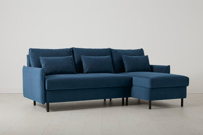 Model 12 Sofa Bed with Storage 3 Seater Right Chaise, Teal