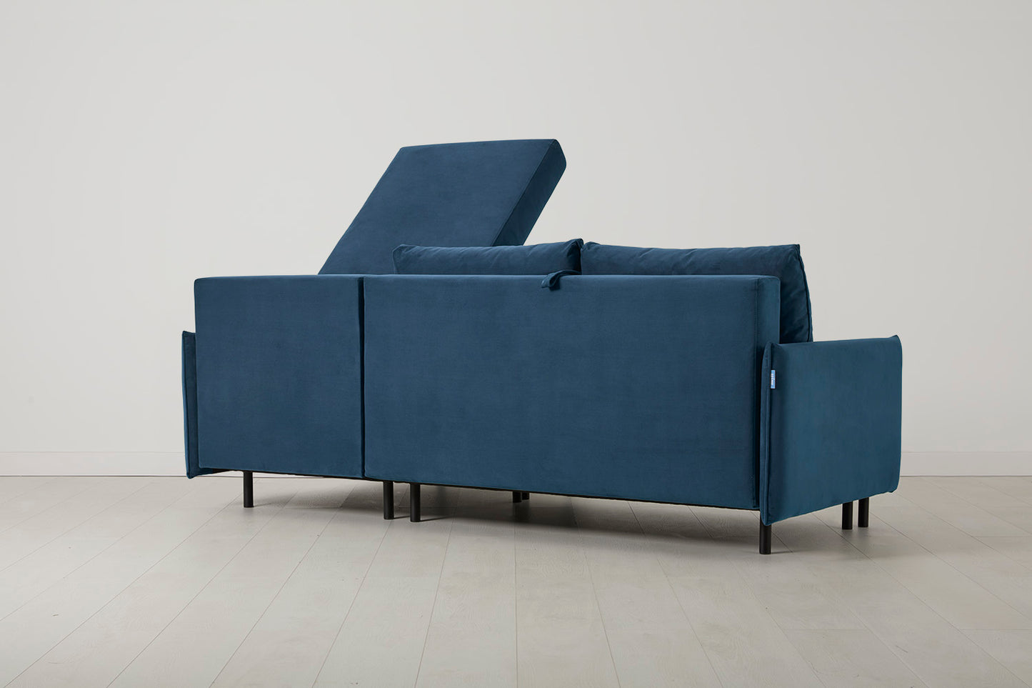 Model 12 Sofa Bed with Storage 3 Seater Right Chaise, Teal
