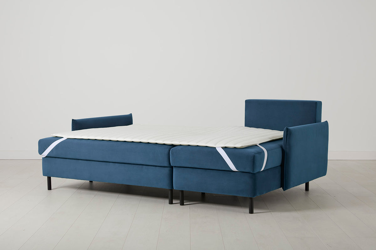 Model 12 Sofa Bed with Storage 3 Seater Right Chaise, Teal