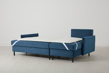 Model 12 Sofa Bed with Storage 3 Seater Right Chaise, Teal