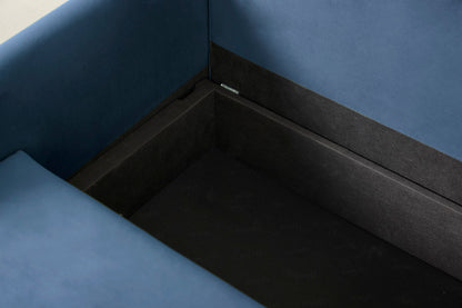 Model 12 Sofa Bed with Storage 3 Seater Left Chaise, Teal