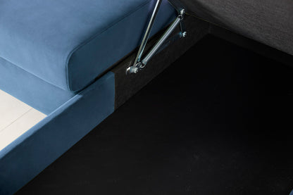 Model 12 Sofa Bed with Storage 3 Seater Left Chaise, Teal