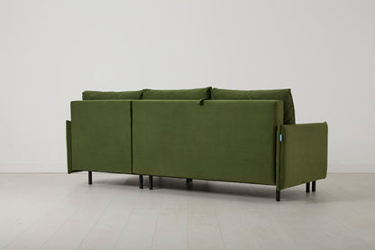 Model 12 Sofa Bed with Storage 3 Seater Right Chaise, Vine