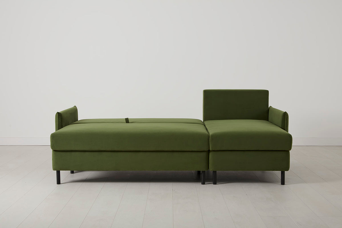 Model 12 Sofa Bed with Storage 3 Seater Right Chaise, Vine
