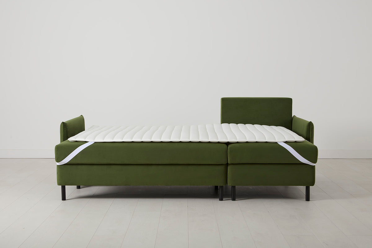 Model 12 Sofa Bed with Storage 3 Seater Right Chaise, Vine