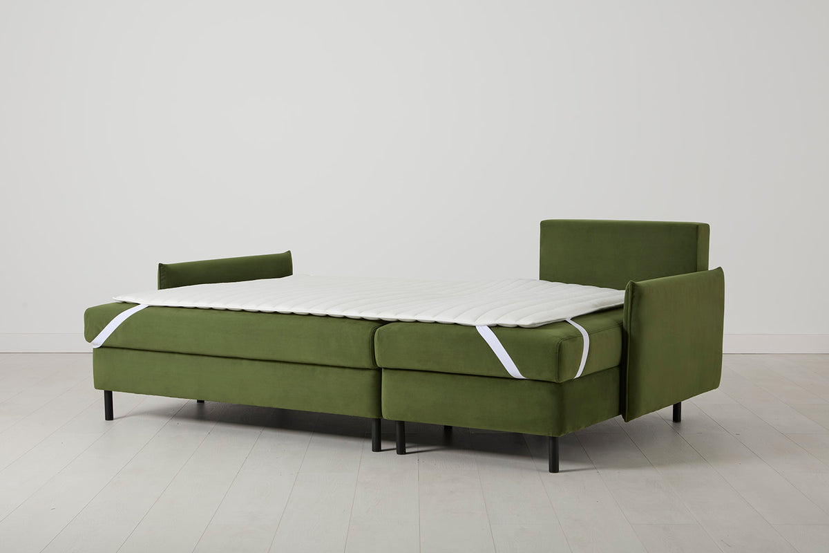 Model 12 Sofa Bed with Storage 3 Seater Right Chaise, Vine