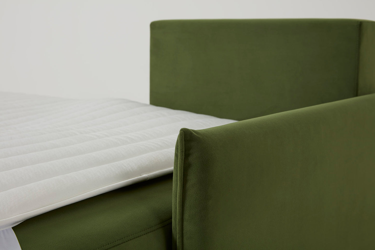 Model 12 Sofa Bed with Storage 3 Seater Left Chaise, Vine