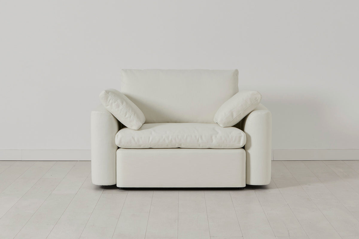 Model 13 Loveseat, White