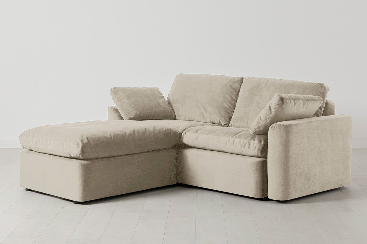 Model 13 2-Seater Left Chaise Sofa, Flax