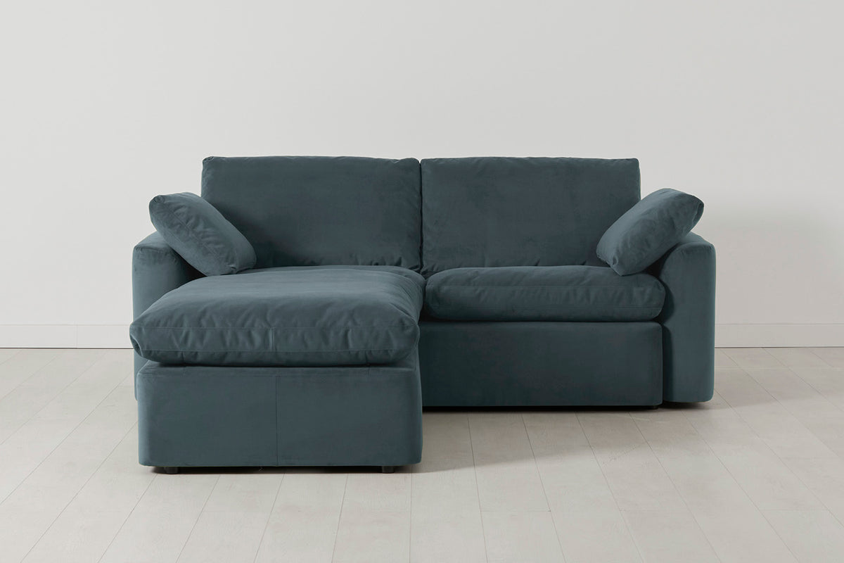 Model 13 2-Seater Left Chaise Sofa, Petrol