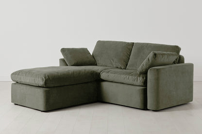 Model 13 2-Seater Left Chaise Sofa, Pine