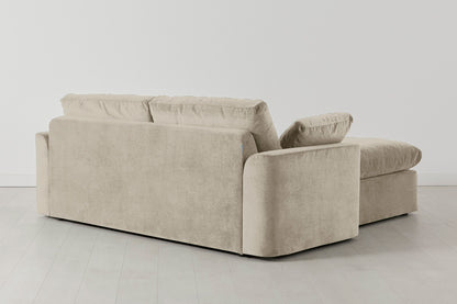 Model 13 2-Seater Sofa with Ottoman, Flax