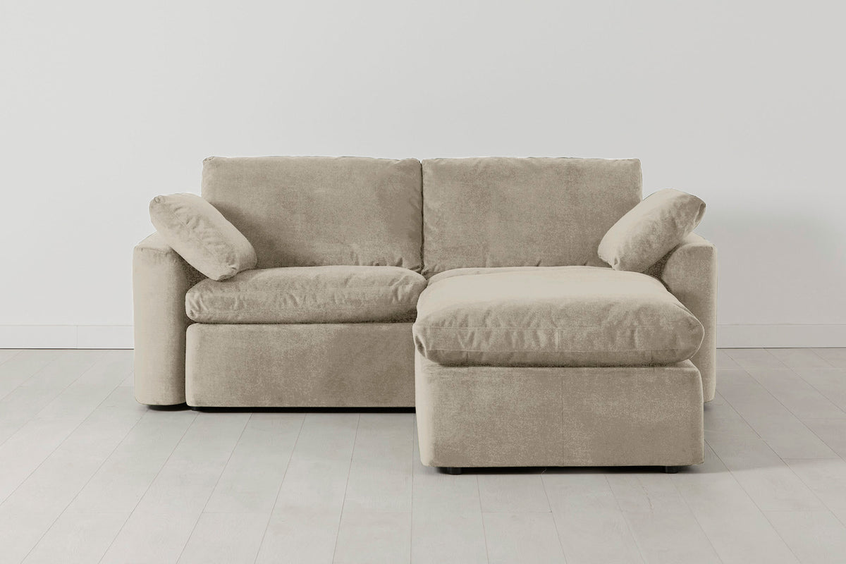 Model 13 2-Seater Sofa with Ottoman, Flax