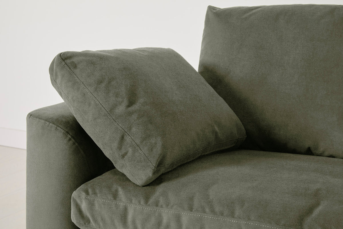 Model 13 2-Seater Sofa with Ottoman, Pine