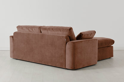 Model 13 2-Seater Sofa with Ottoman, Russet