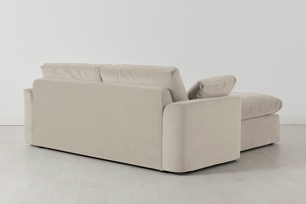 Model 13 2-Seater Right Chaise Sofa, Bone