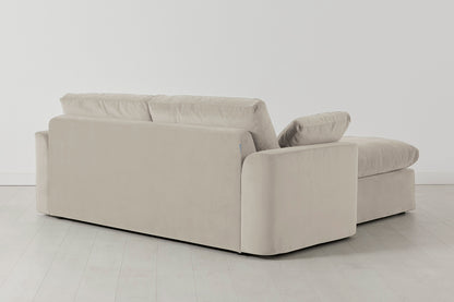 Model 13 2-Seater Right Chaise Sofa, Bone