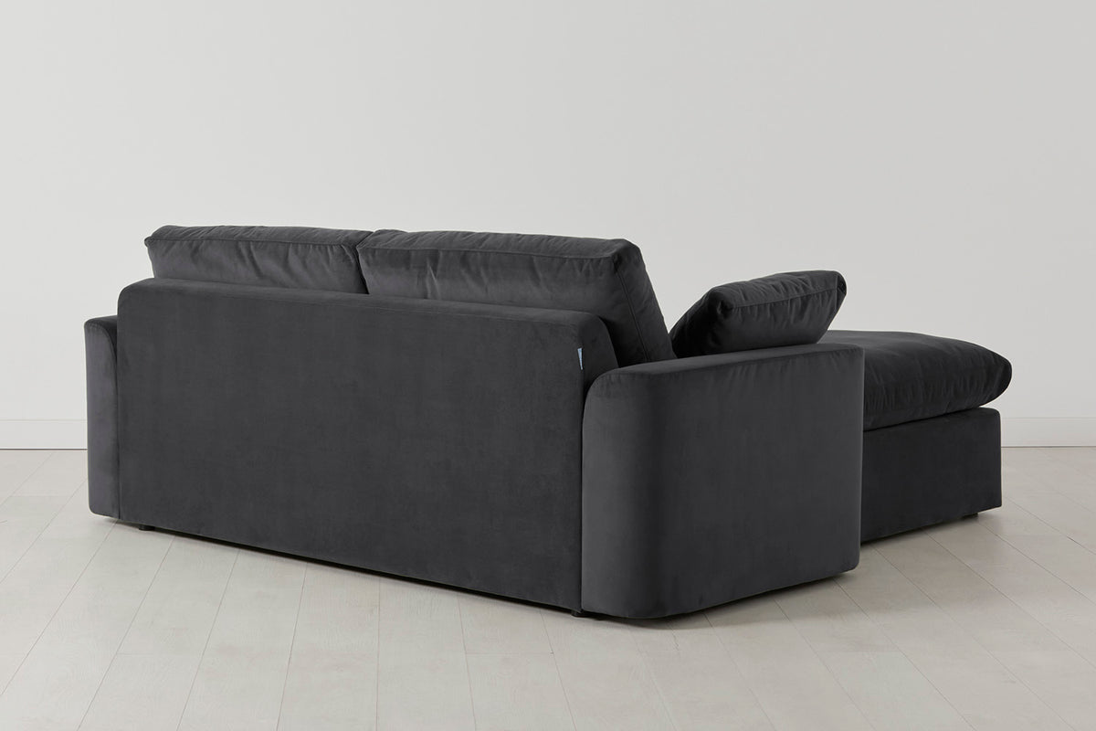 Model 13 2-Seater Right Chaise Sofa, Charcoal