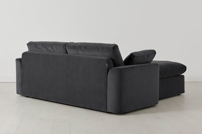 Model 13 2-Seater Right Chaise Sofa, Charcoal
