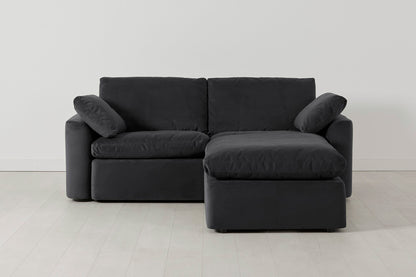 Model 13 2-Seater Right Chaise Sofa, Charcoal