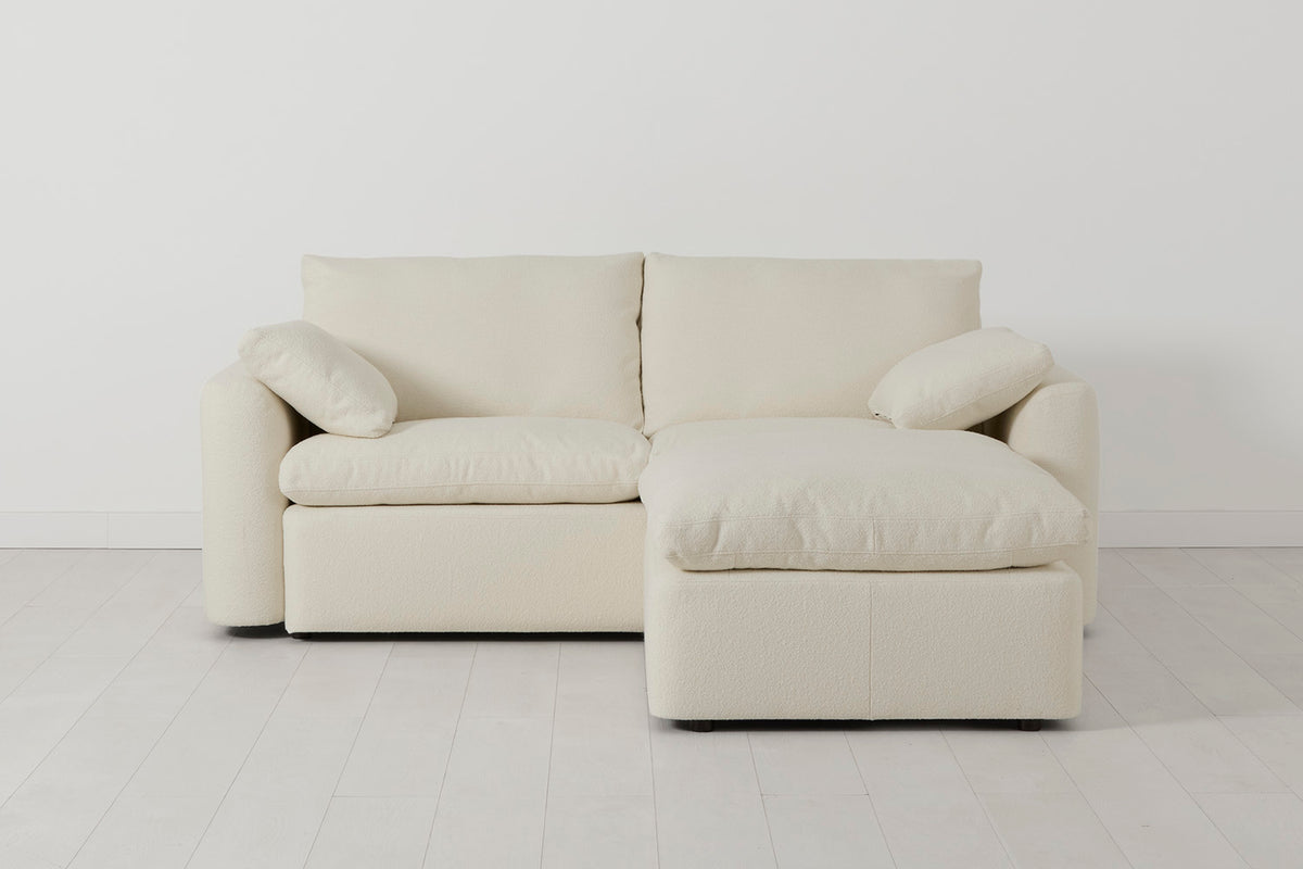 Model 13 2-Seater Right Chaise Sofa, Ivory