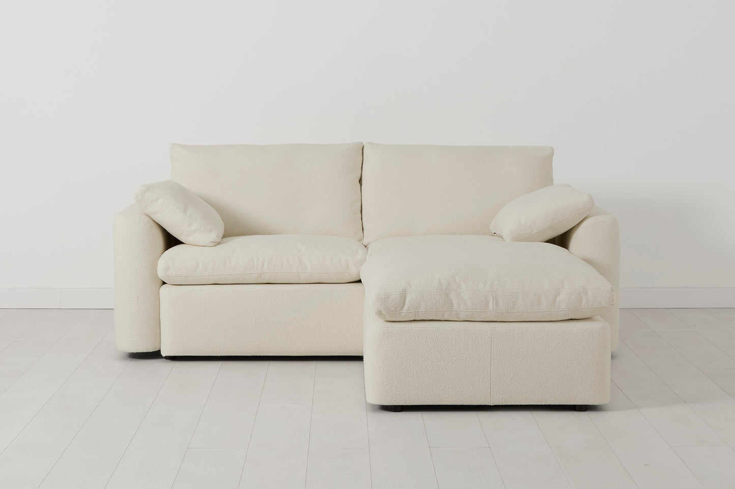 Model 13 2-Seater Right Chaise Sofa, Ivory