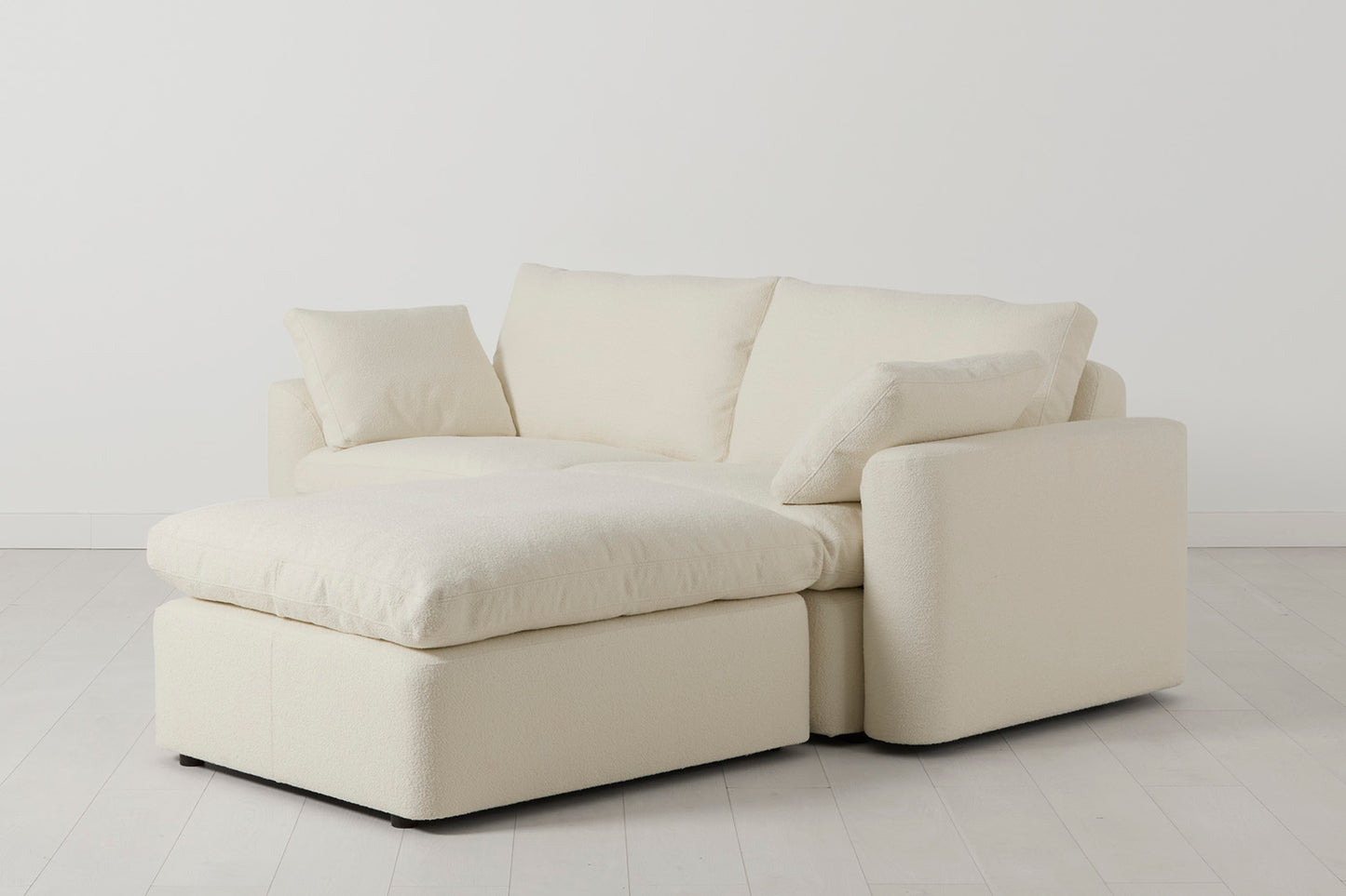 Model 13 2-Seater Right Chaise Sofa, Ivory
