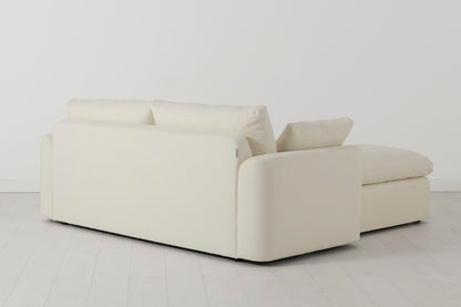 Model 13 2-Seater Right Chaise Sofa, Ivory