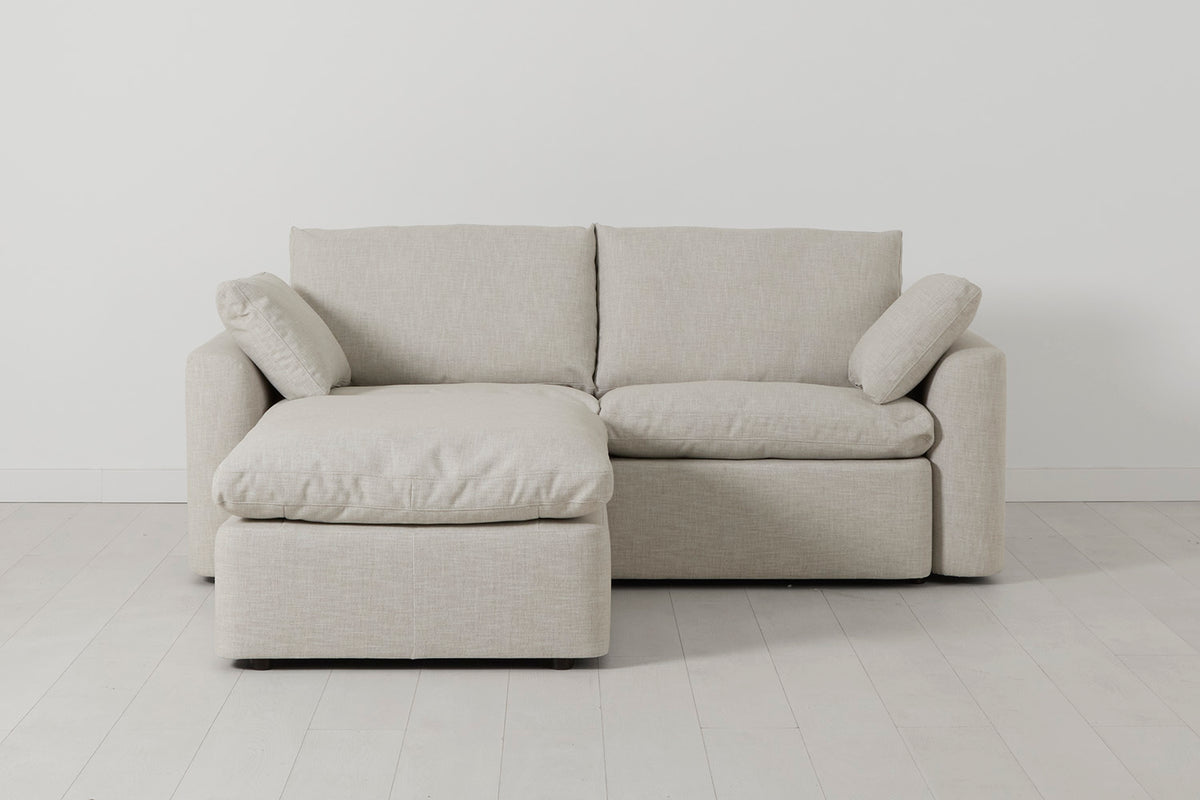 Model 13 2-Seater Left Chaise Sofa, Parchment