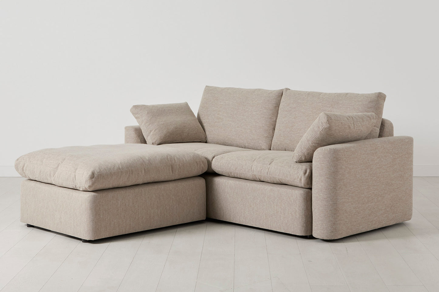 Model 13 2-Seater Left Chaise Sofa, Pumice