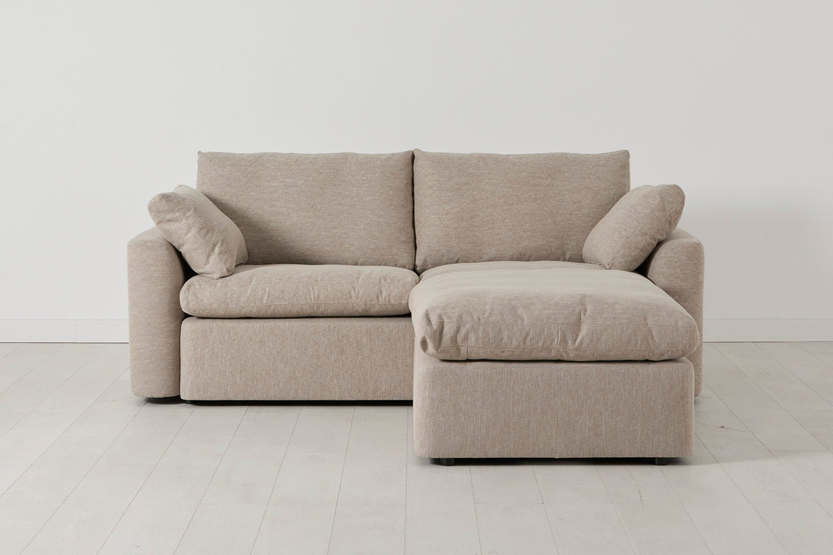 Model 13 2-Seater Sofa with Ottoman, Fern