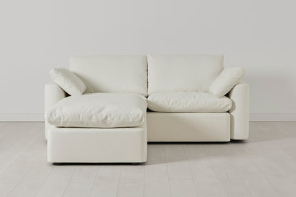 Model 13 2-Seater Left Chaise Sofa, White