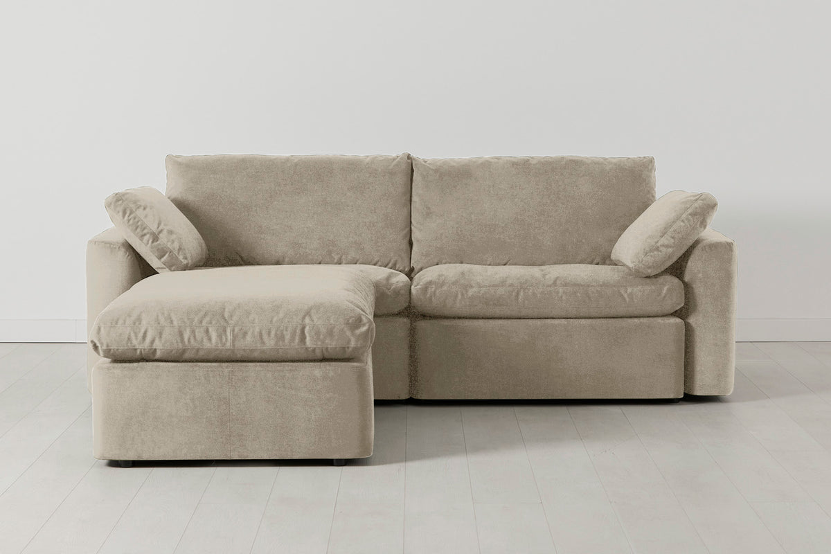 Model 13 3-Seater Left Chaise Sofa, Flax