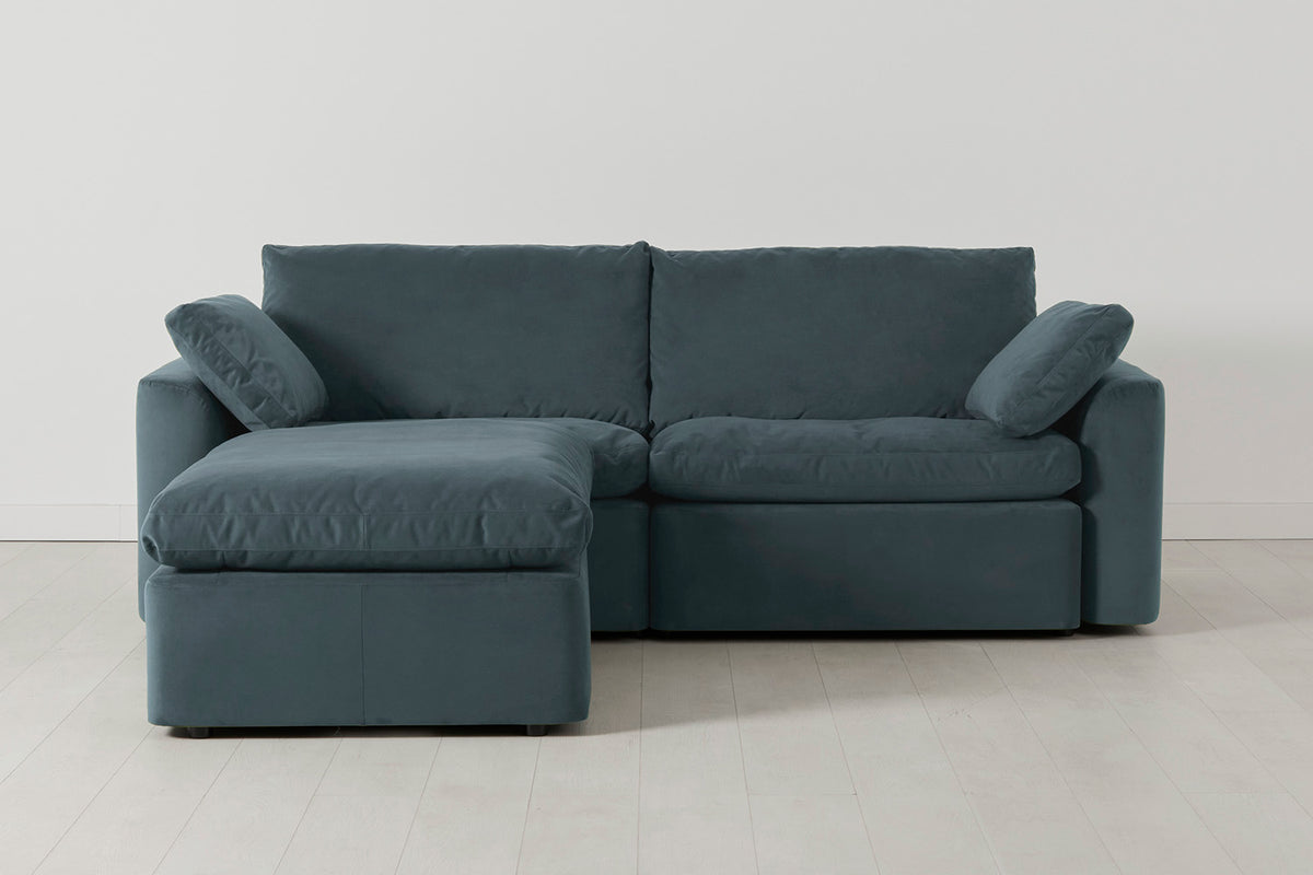 Model 13 3-Seater Left Chaise Sofa, Petrol