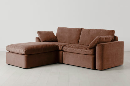 Model 13 3-Seater Left Chaise Sofa, Russet
