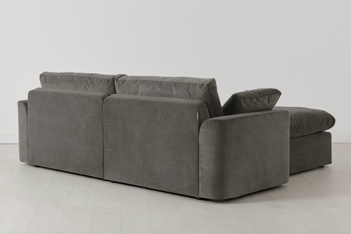 Model 13 3-Seater Sofa with Ottoman, Mink