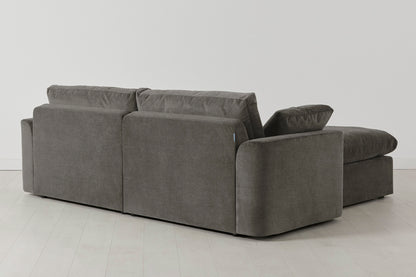 Model 13 3-Seater Sofa with Ottoman, Mink