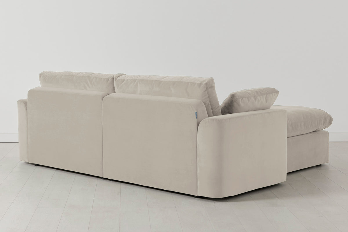 Model 13 3-Seater Right Chaise Sofa, Bone